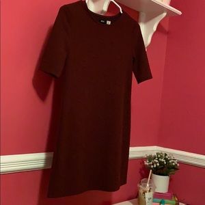 Maroon mini dress